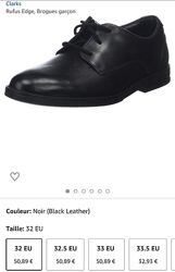 Новые стильные кожаные туфли Clarks в 32р. 