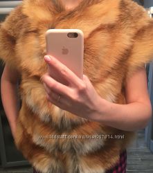 Жилет из меха лисы