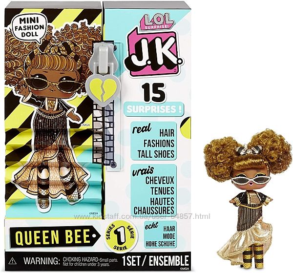 Кукла ЛОЛ Сюрприз Королева Пчелка LOL Surprise JK Queen Bee Mini Модница