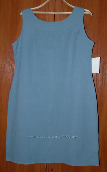 платье- футляр размер 16 евро , лен, новое распродажа