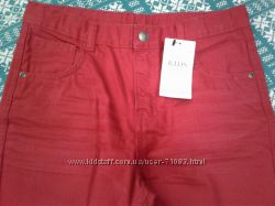 Новые джинсы M&S 12-13 лет цвет красный мак
