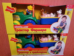 Kiddieland Киддиленд Трактор с трейлером фермера Сафари русский украинский