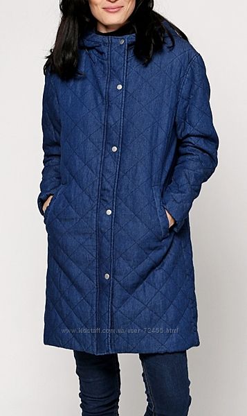 Брендовая стёганая куртка пальто oversizе Numph 34 p.