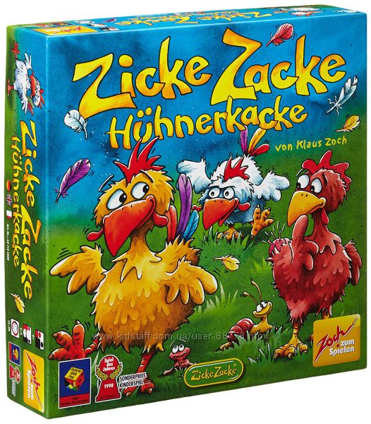 Настольная игра Цыплячьи бега,  Zicke Zacke Huhnerkacke оригинал Zoch 