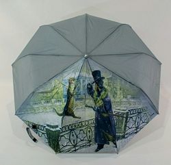 Шикарный зонт-автомат Коты в подарочной коробке