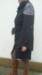 Модельное пальто Раслов Raslov, чёрное, 48