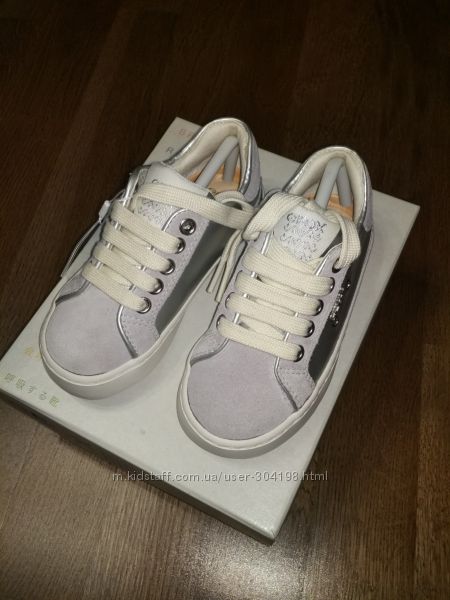 Новые кожаные кеды GEOX кроссовки туфли ботинки для девочки Оригинал