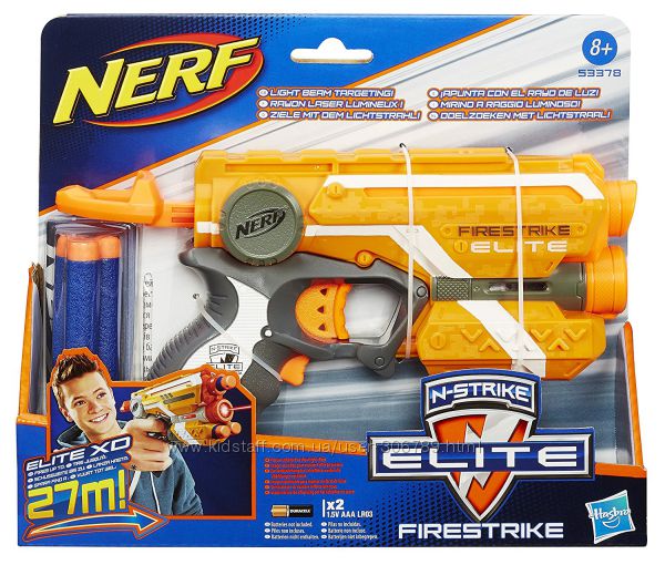 Nerf Бластер элит файрстрайк с лазерным прицелом N Strike Elite Firestrike 