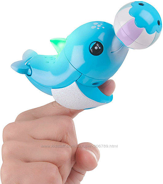 WowWee Fingerlings Dolphin дельфин Блюз Baby Blues Light-Up Interactive