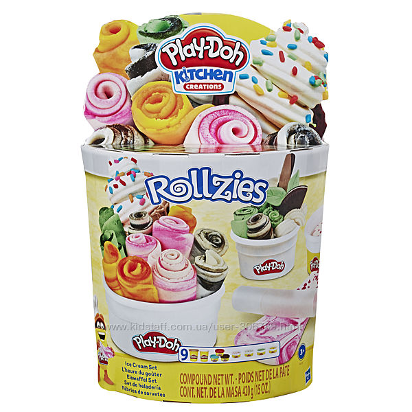 Play Doh rollzies rolled ice cream кухня набор мороженное Kitchen Creations