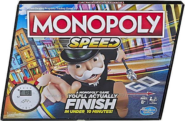 Monopoly Speed монополия гонка Hasbro игра настольная board game E7033 
