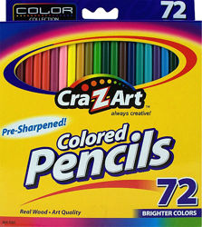 Cra-Z-art цветные карандаши 72 шт colored pencils 72 count