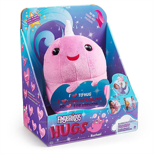 WowWee Fingerlings нарвал обнимашка rachel narwhal plush baby pet interacti