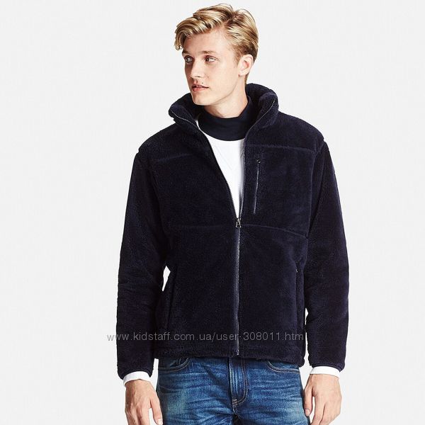 Мужская толстовка из флиса, ветрозащитная BLOCKTECH от Юникло UNIQLO