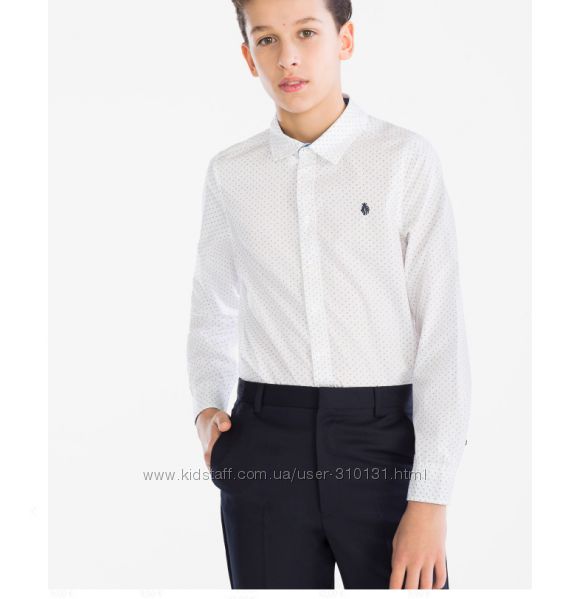 Фирменная белая рубашка C&A, р. 146 на рост 140 см, Германия, качество
