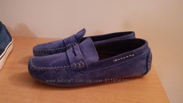Мокасины из натуральной замши, M&S, р. 34EU, 2UK