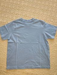 Голубая футболочка M&S для мальчика, на 7 лет, р. 122 см