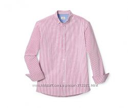Оксфордская рубашка в полоску чистый хлопок размер 45-46   ТСМ TCHIBO