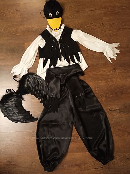 Костюм Ворона, Ворон, Сорока на 6-9 років