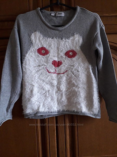 классный модный свитер с кошкой и термо свитер