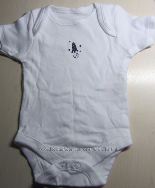 Бодики Mothercare с коротким рукавом на 0-1 мес.