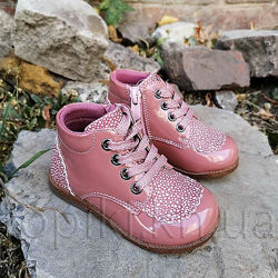 Деми ботинки Сказка 3016-1 розовые размеры 22-24