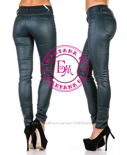 Глянцеві стрейч штани