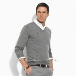Серый пуловер в стиле Polo Ralph Lauren, L-ка