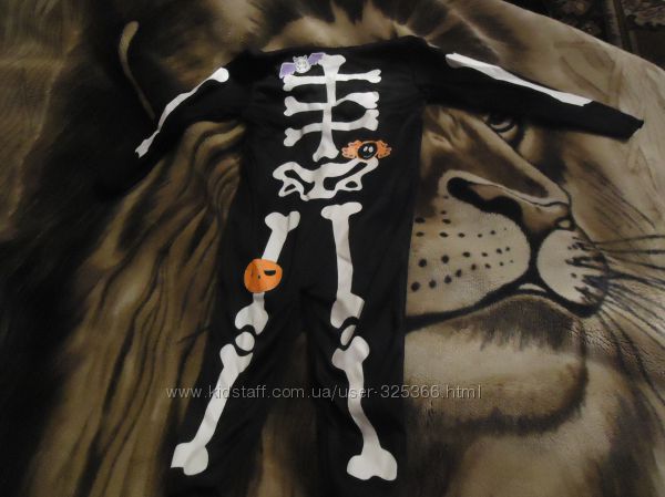 Карнавальный костюм скелета на 18-24 мес.
