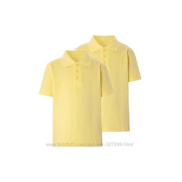 Жёлтые футболки-поло в школу George Англия 