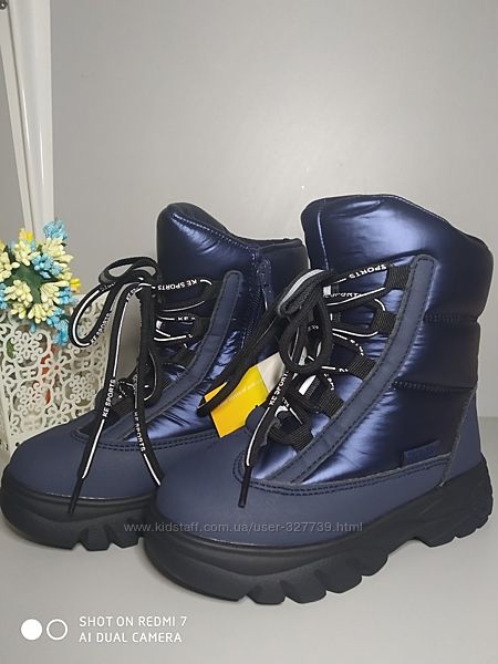 Термо ботинки Tom. M 7708 синий, р 27, -17,5 см
