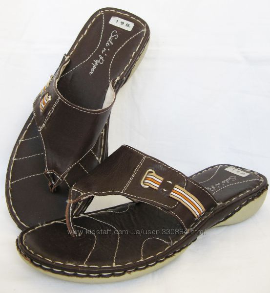 771. Шлепанцы-вьетнамки Италия нат. кожа 36, 5-37 р.