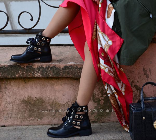 Кожаные ботинки на шнуровке, Paola Firenze, Италия