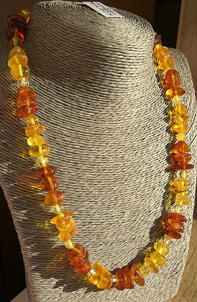 Оригинальные янтарные ожерелья, бусы из натурального янтаря