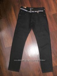 Коттоновые брюки размер 146 черный   весна-осень Венгрия