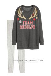 H&M Очень удобный костюм для дома и пижамка 2в1 размер L в наличии