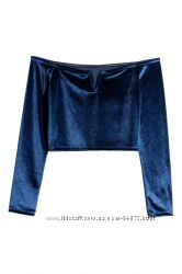 H&M Классный топ с открытыми плечами размер М в наличии