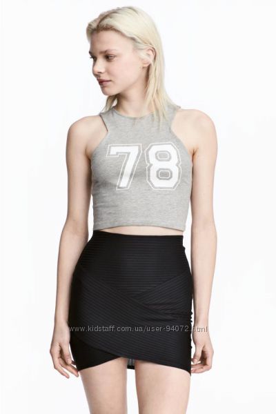 H&M Серый топ размер S в наличии