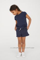 H&M Отличные синие шортики для 6-7 лет в наличии
