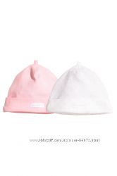 H&M Комплект шапочек для девочки размер 68 в наличии