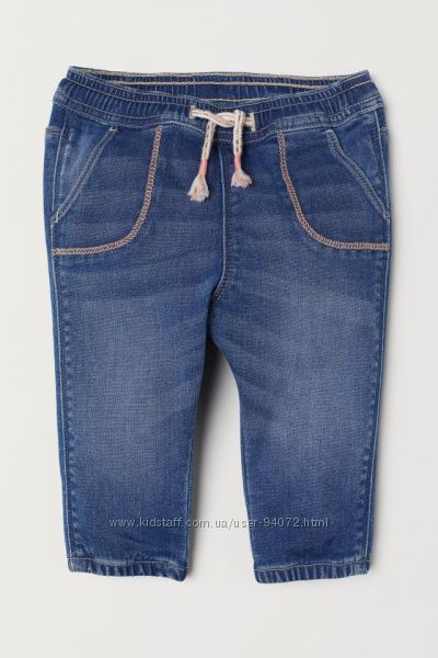 H&M Отличные джинсики для 1,5-3 годика в наличии
