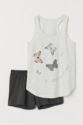H&M Отличные пижамки с бабочками для 10-14 лет в наличии