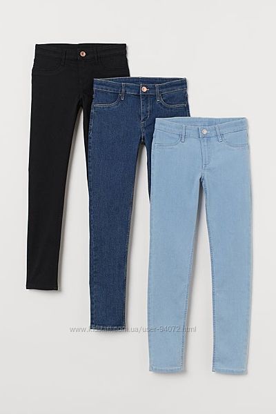 H&M Классные джинсы Skinny fit для девочек 11-13 лет в наличии
