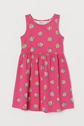 H&M Яркое летнее платьице с ракушками для 1,5-10 лет
