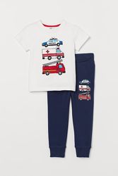 H&M Комплект из футболки с джогерами для 6-8 лет