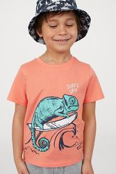 H&M Яркая футболочка с хамелеоном для 8-10 лет