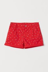 H&M Яркие хлопковые шортики для 9-10 лет