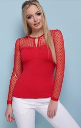 Шикарная блуза красного цвета
