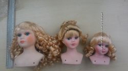 Голова керамической куклы несколько вариантов