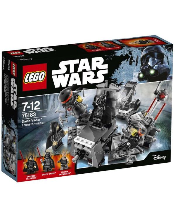 Lego Star Wars Превращение в Дарта Вейдера 75183